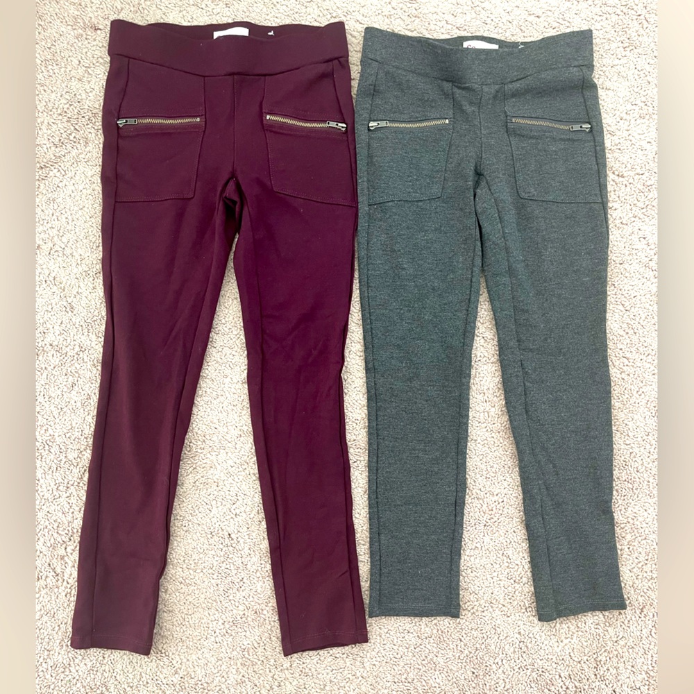 Set of 2 Little Girls Dressy Slacks/Leggings